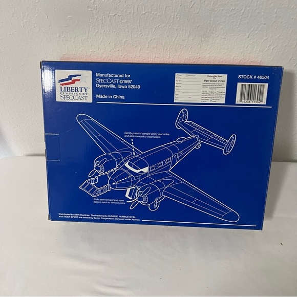 Vintage Humble Model 18 Twin Beech Die Cast Airplane Bank Box N276H - Picture 4 of 6